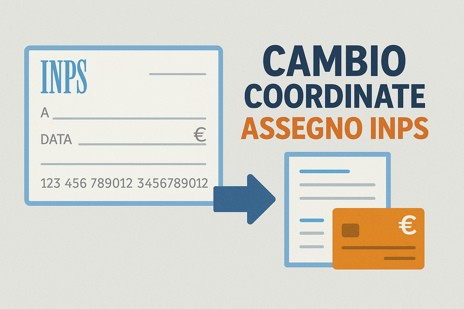 cambio coordinate assegno inps